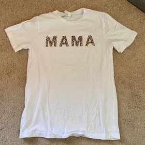 Cute mama cheetah print top